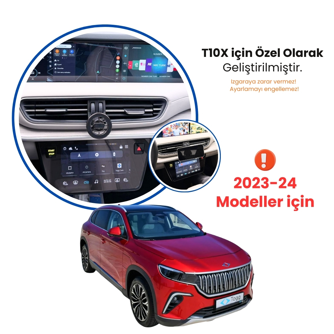 Togg T10X Uyumlu Özel Tasarım ManyetikTelefon Tutucu (2023-2024 Model Uyumlu)