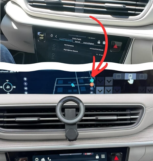 TFORCE T10X 2025 - 2026 Model Uyumlu - TFORCE Oynar Kafa Premium MagSafe Telefon Tutucu